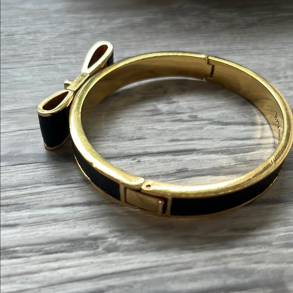 Kate Sapade Gold and Black Bow Bracelet - Picture 2 of 4